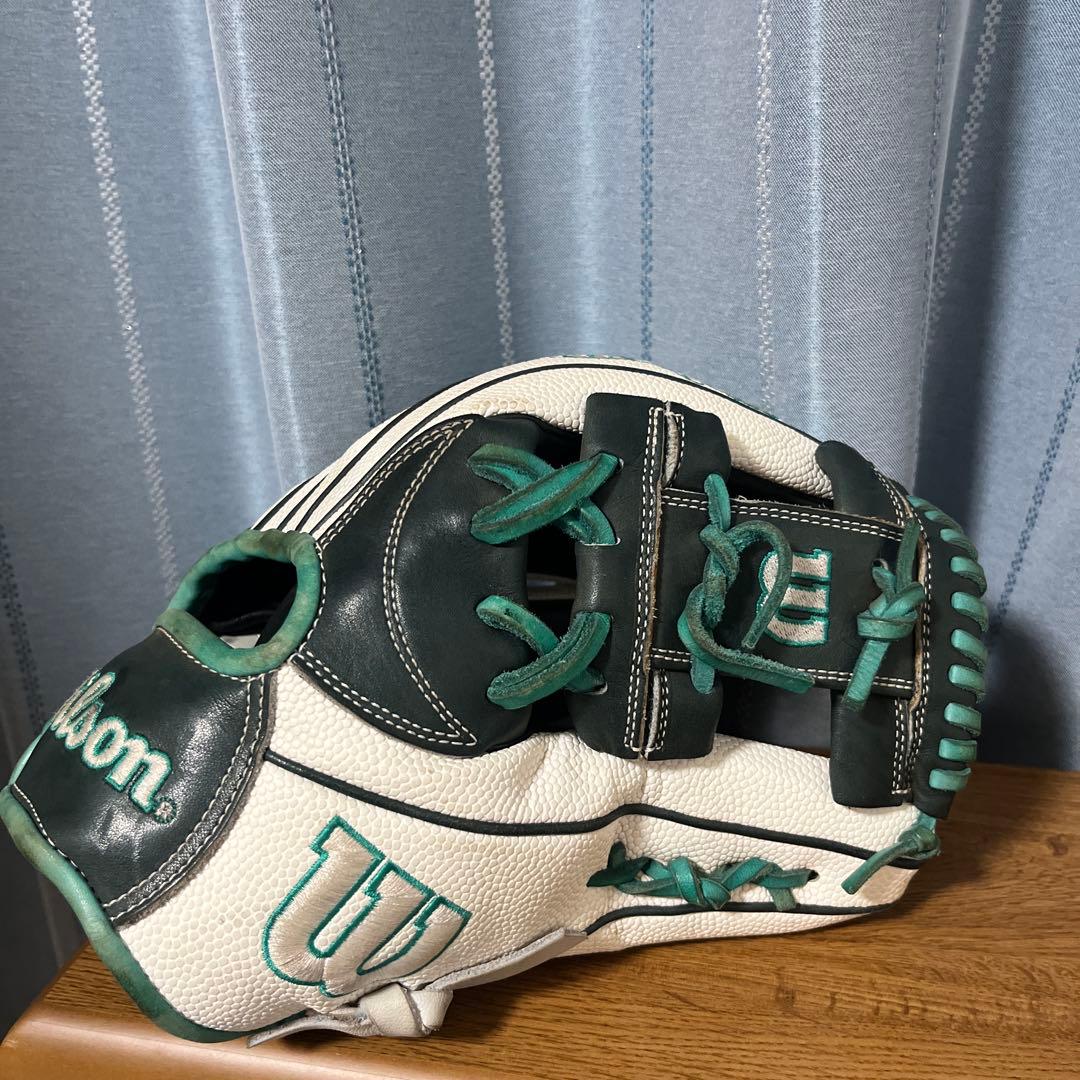 Wilson 軟式グローブ ホワイト/グリーン