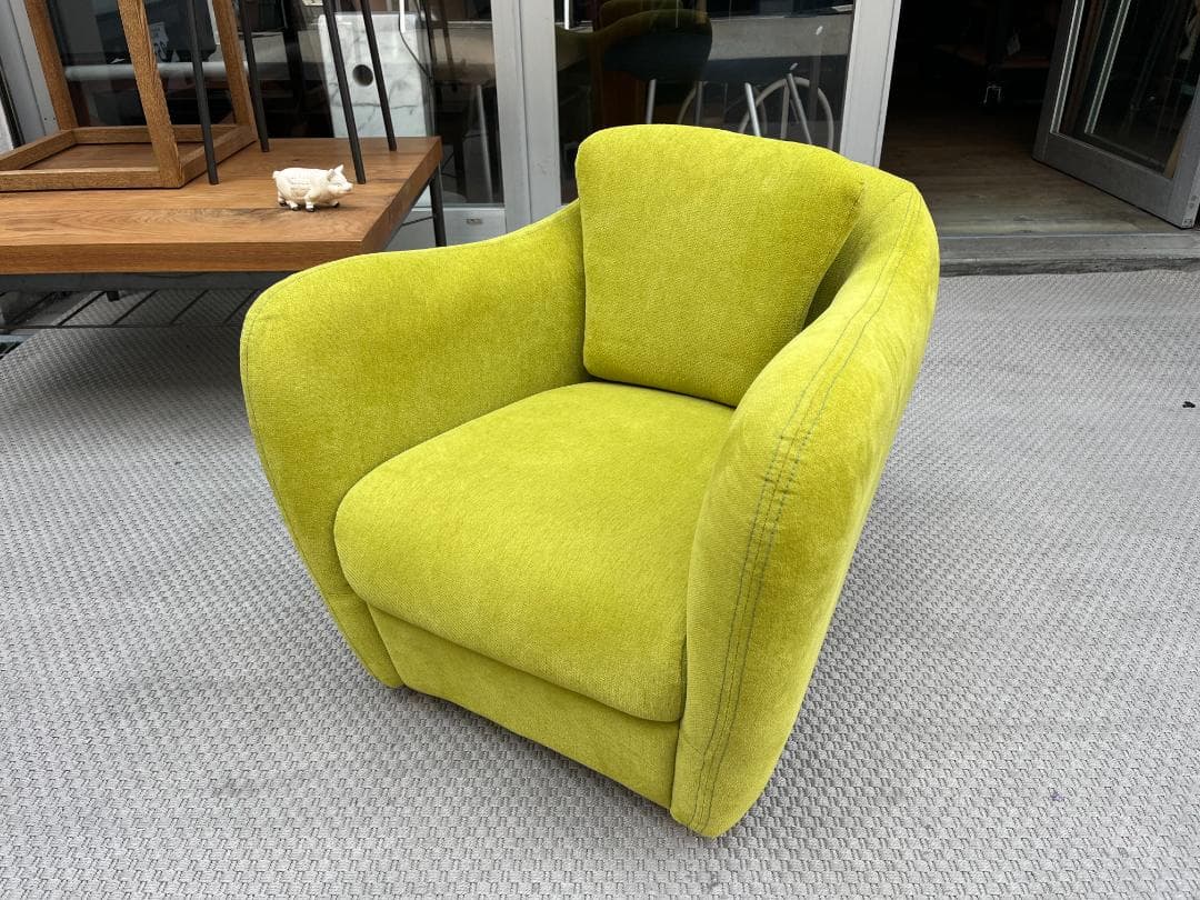 美品☆IDEE／イデー／MINI MILLER／ミニミラー／1Pソファ／グリーン