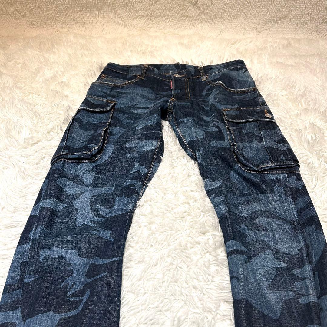 DSQUARED2 カモフラ ジーンズ 48 カーゴパンツデザイン 迷彩