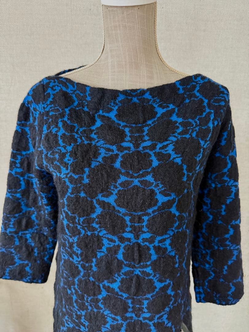 牛牛さま専用　ルイヴィトン　黒と青のパターンワンピース