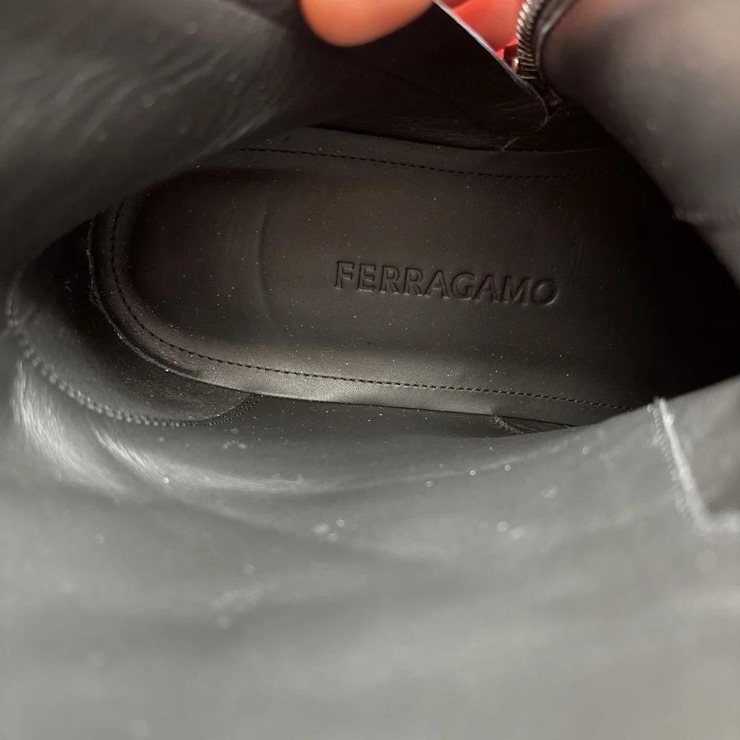 【1/26.27のみ2万5 千円！】￼フェラガモ厚底ブーツ 約25c m相当