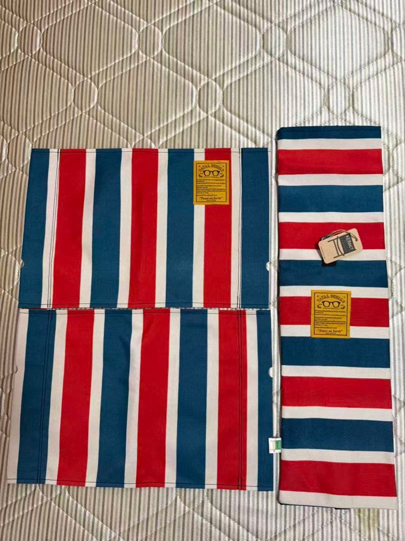 新品 レトロストライプ　ファブリック カーミットチェア