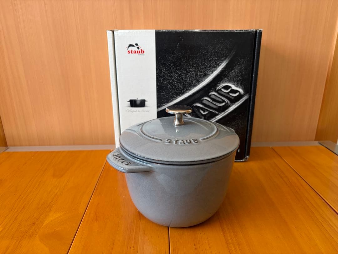 【国内正規品】Staub ラ・ココット de GOHAN 16cm グレー 2合