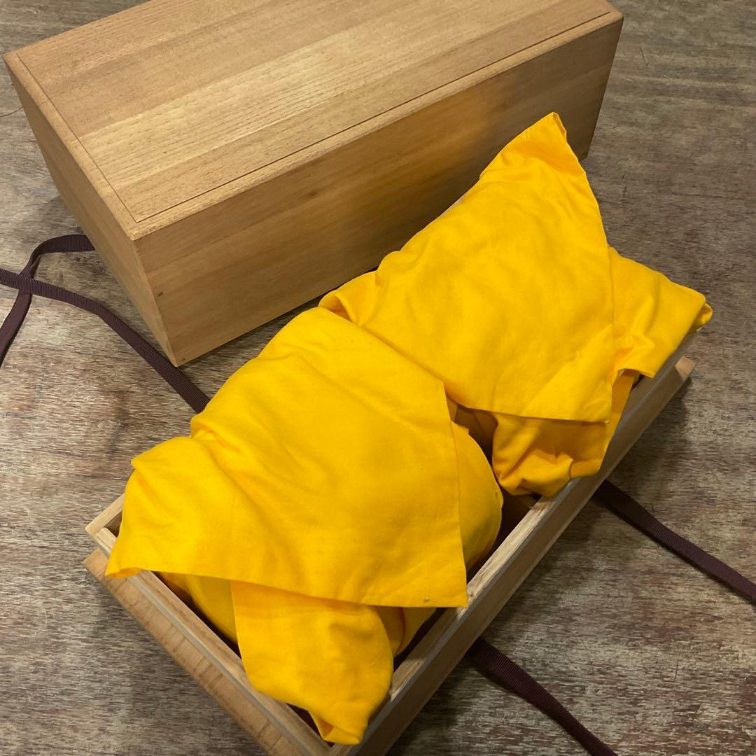 32800美品！高級 碁石 蛤 那智黒 36号、特大 碁笥、桐 碁笥箱