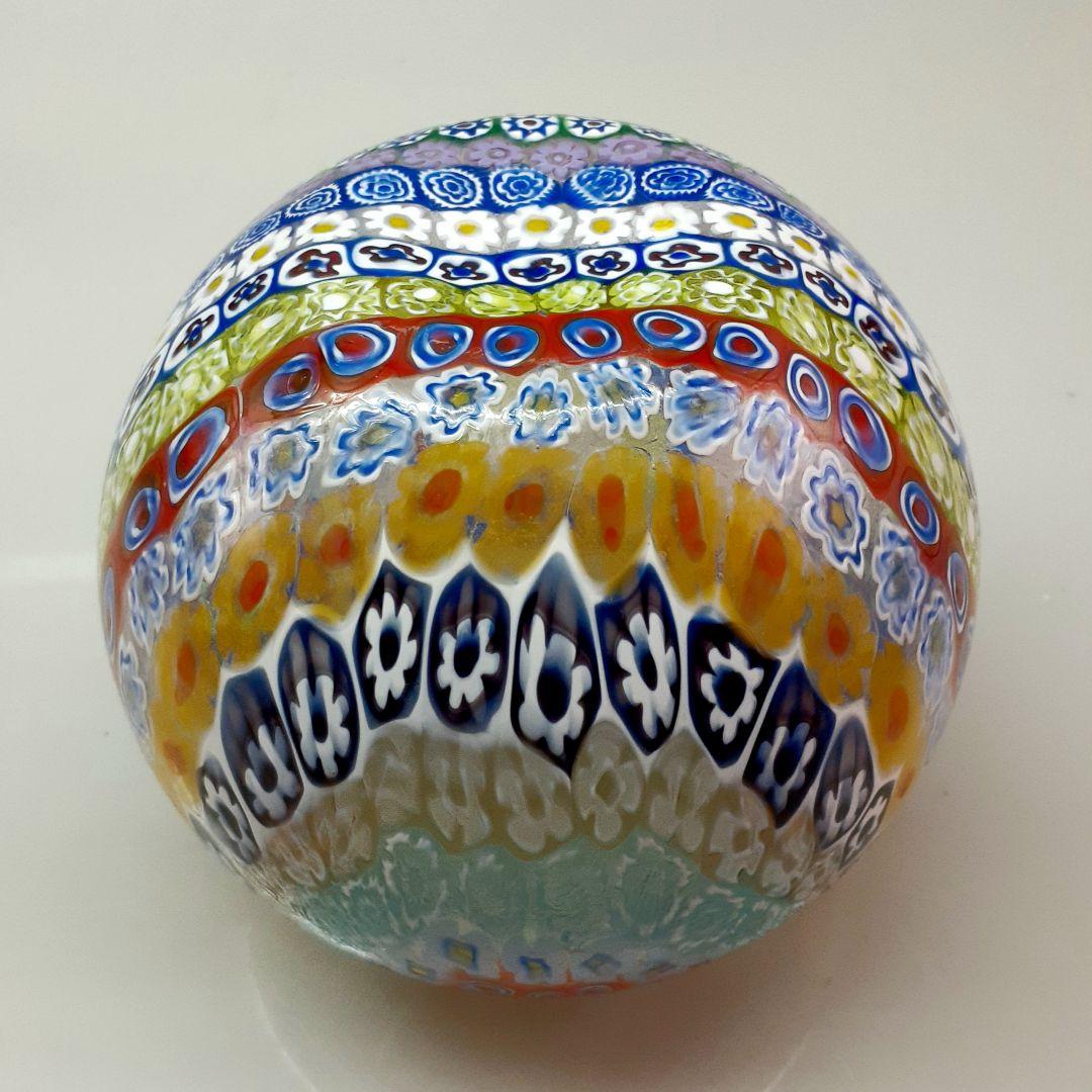 MURANO GLASS ミルフィオリ ボール 花器 花瓶
