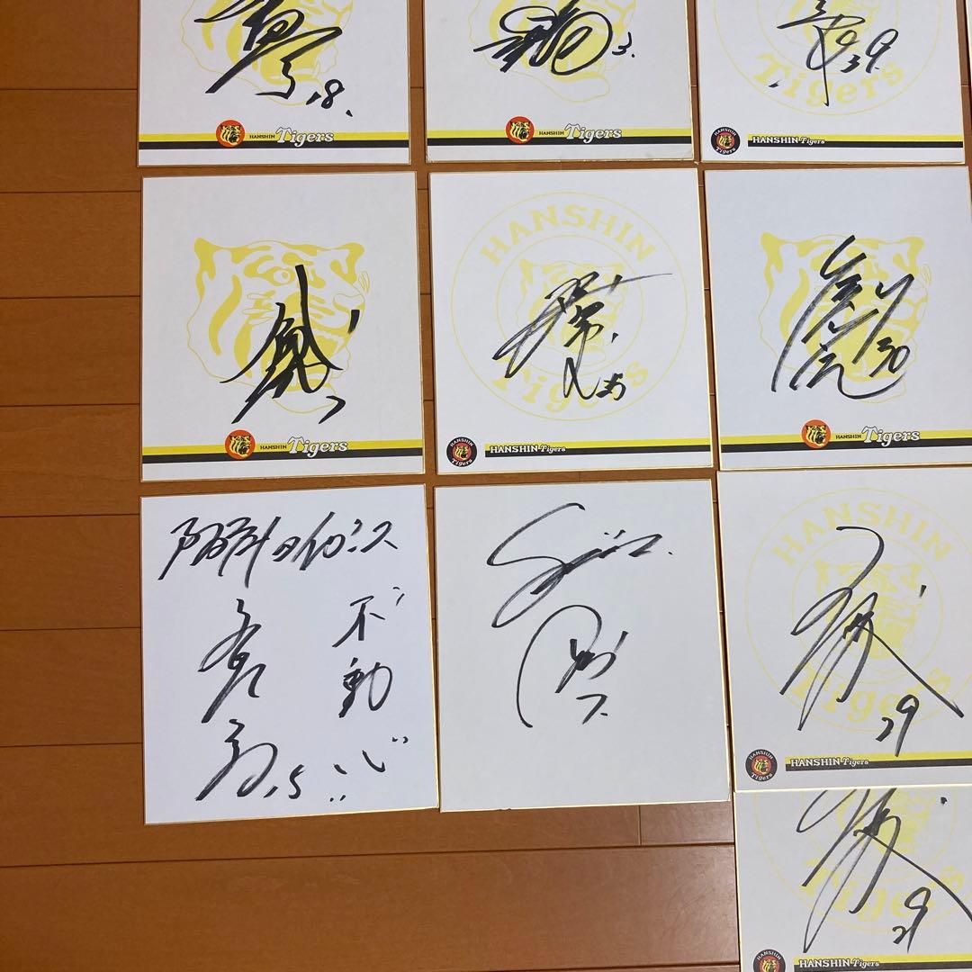 阪神タイガースサイン直筆サインまとめ売り13枚