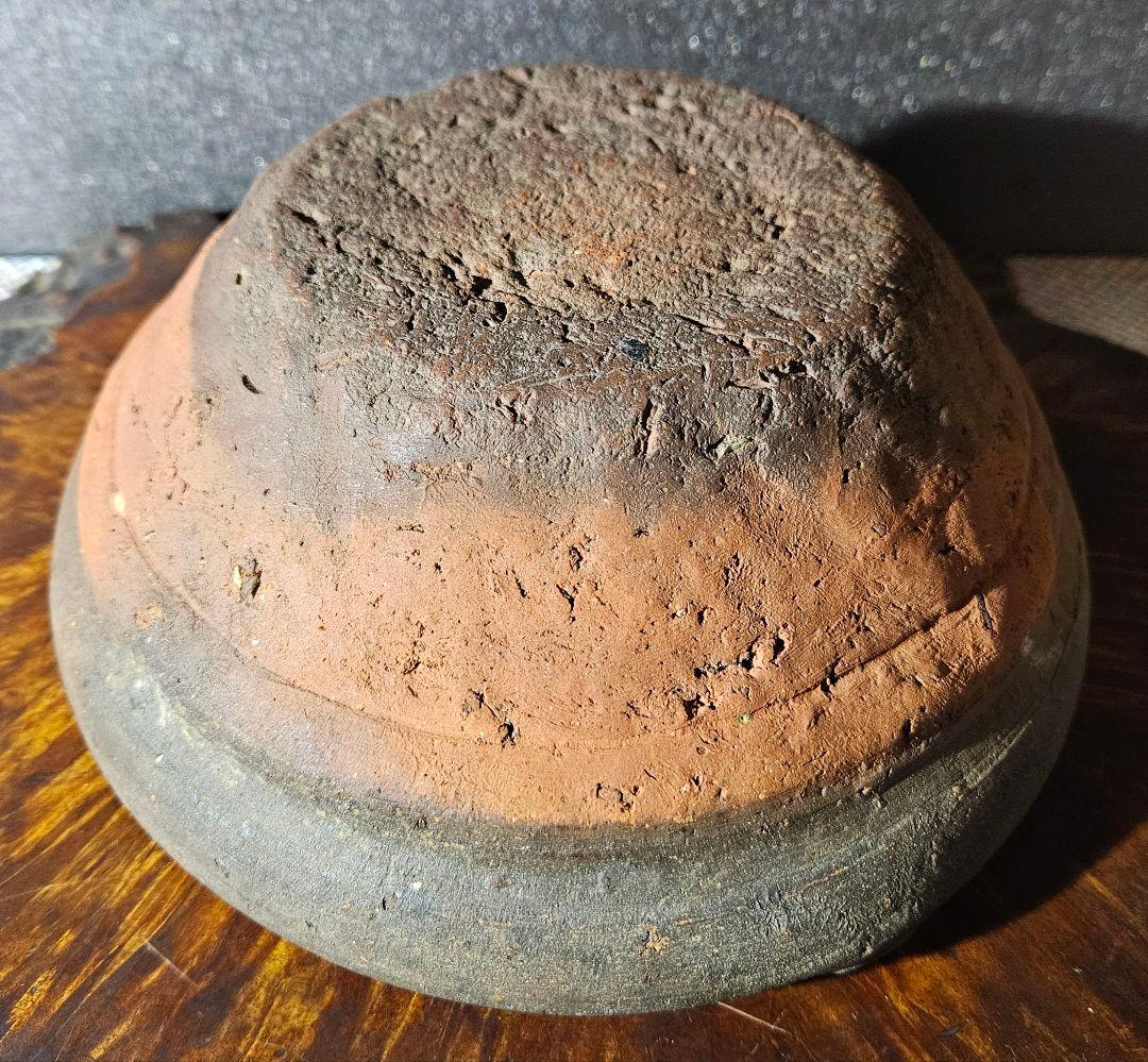 16～17世紀　古南蛮　南蛮焼締　片口擂鉢形　菓子鉢　灰器　花入れ　花器　古琉球