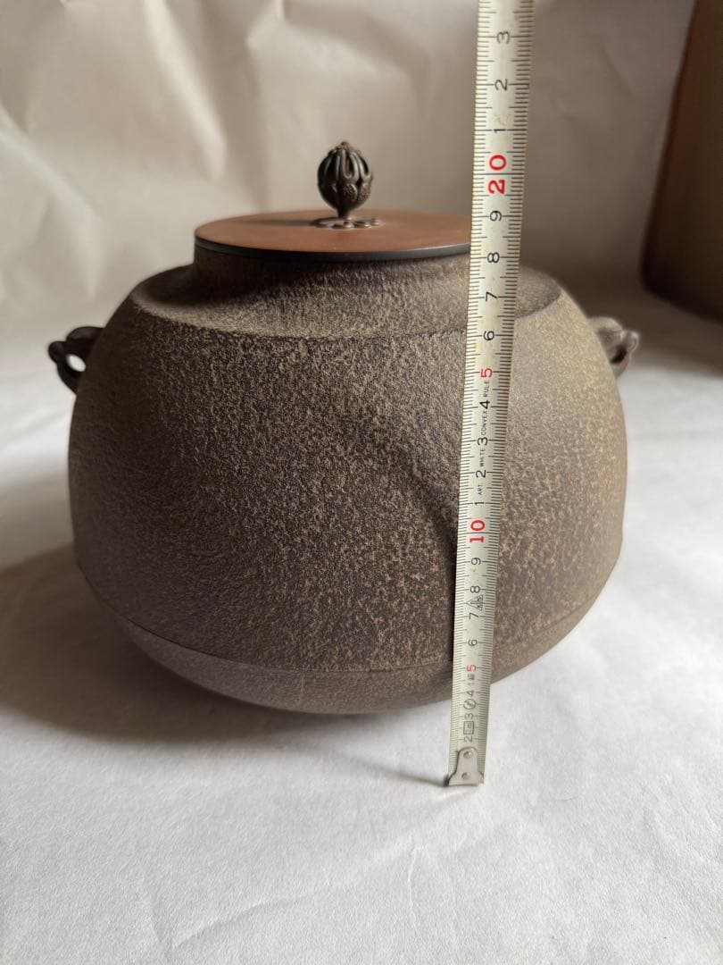 【茶道具】田口釜 茶釜 釜鐶付き