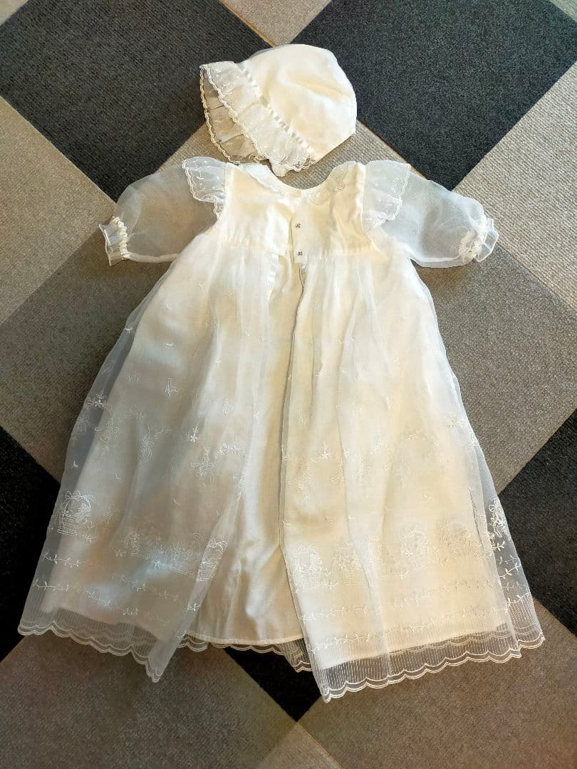 カオルさんファミリアセレモニードレスくま柄2点セットギフトBOX、袋つき