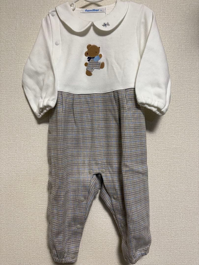 新品　ファミリア　ロンパース　70