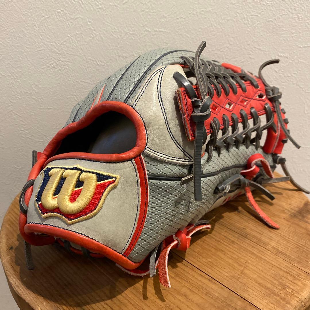 Wilson Vapor グローブ グレー/レッド