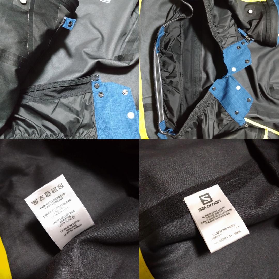 サロモン　スキーウェア上下セット　20K/20ｋ　AdvancedSkin　青黄