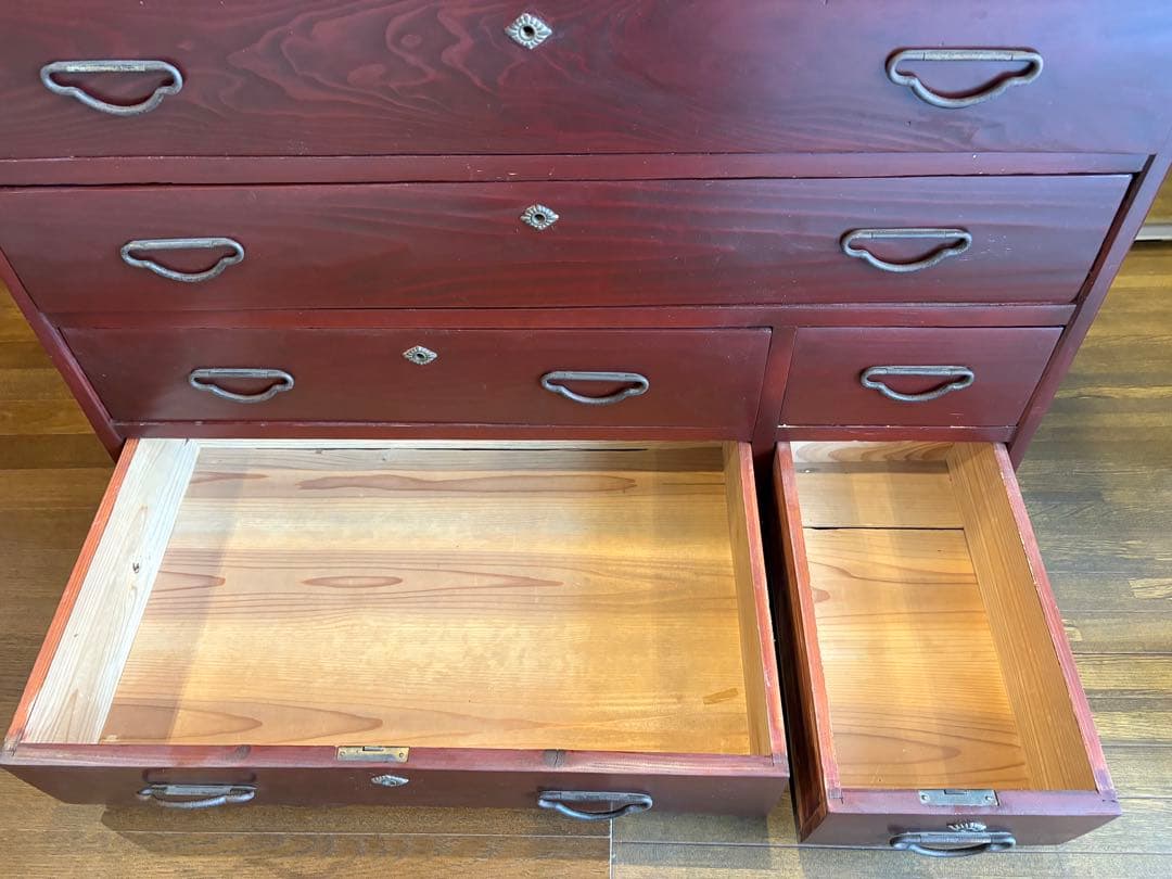 ①桐箪笥　レトロ　アンティーク　チェスト　和箪笥