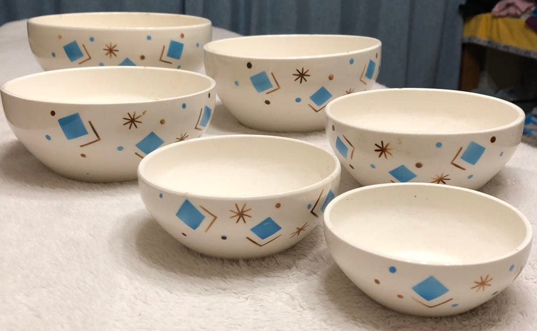 ビンテージ　陶器ボウル6セット　ヴィンテージ　アンティーク　食器