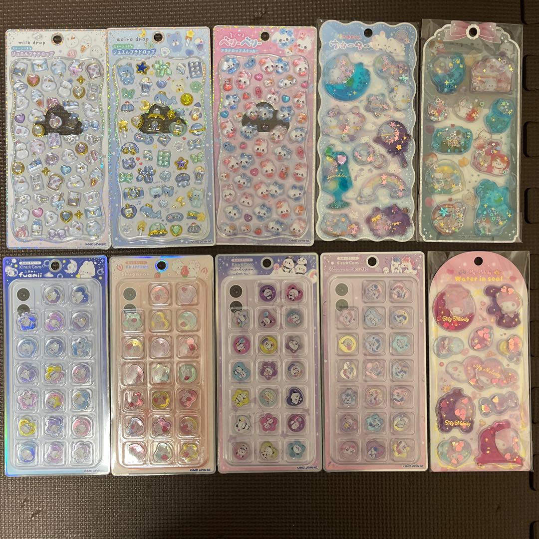 カミオジャパン　ジュエルプチドロップ　プチドロップステッカー　おはじきシール