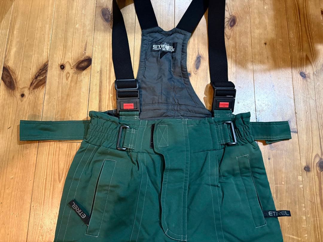 ETIREL エティレル　スノーボード　スキーウェア　セットアップ　グリーン　黒