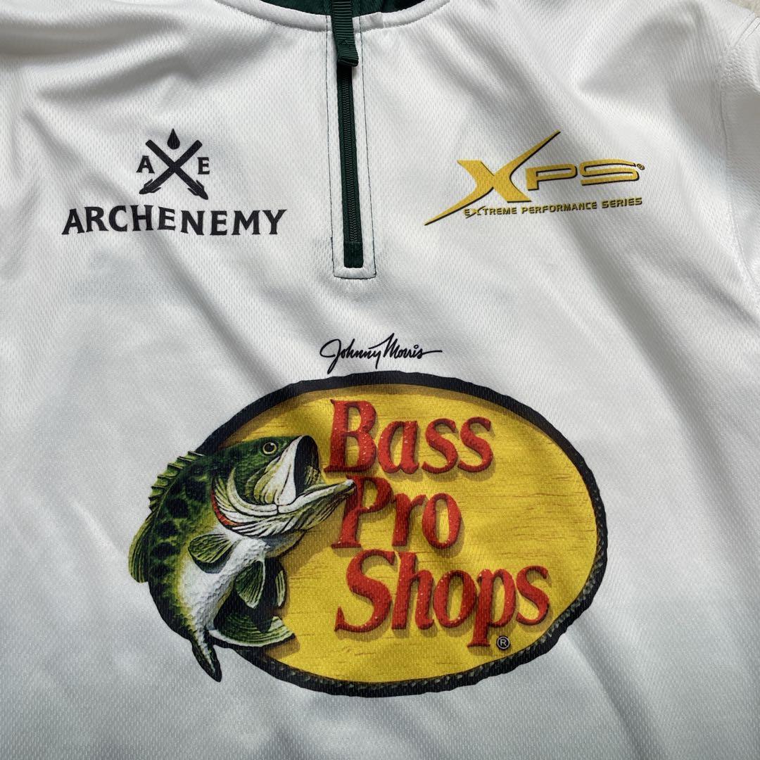希少　バスプロショップス　フィッシングシャツ　釣り　長袖　ジップ　L〜XL