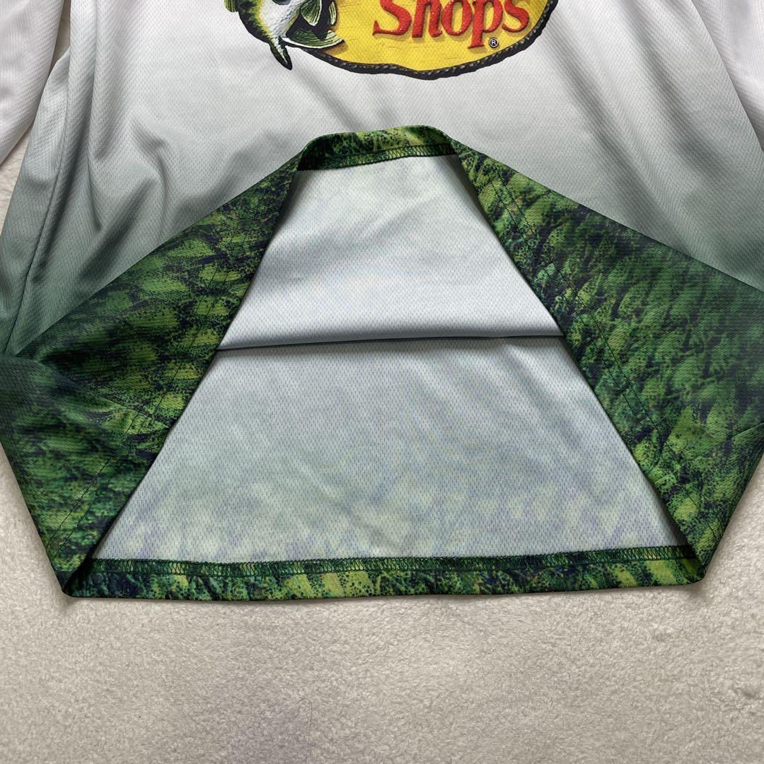 希少　バスプロショップス　フィッシングシャツ　釣り　長袖　ジップ　L〜XL