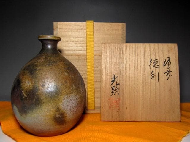 日幡光顕 備前徳利 栞付き 　　　　　　　　v177