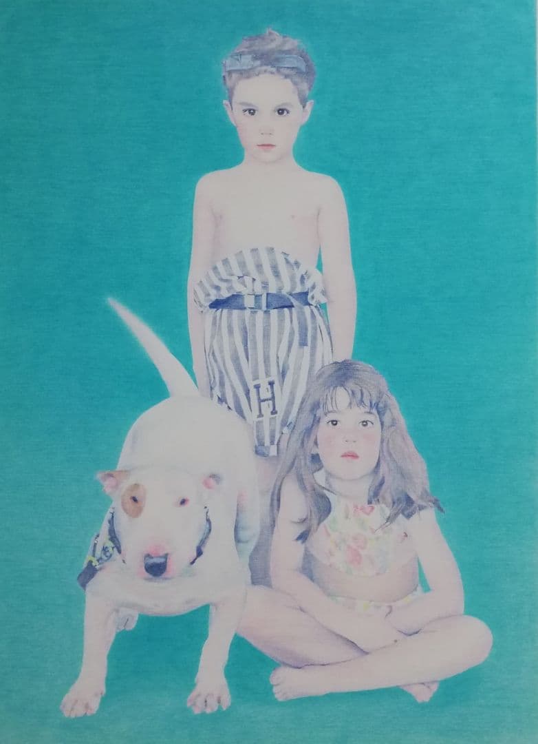 色鉛筆画 イラストレーション ジグソーパズル原画「ホリディ」