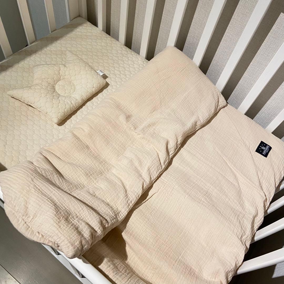 KATOJI ミニタチベッド ホワイト Puppapupoイブルお布団セット付き