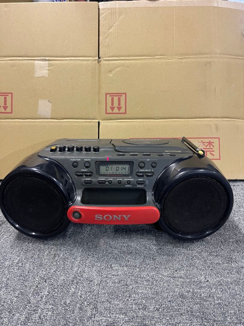 SONYソニー CDステレオラジオカセット 98年製 CFD-980 動作品