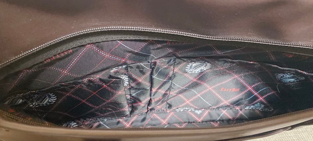 EASTBOY イーストボーイ スクールバッグ　ブラウン×レッド