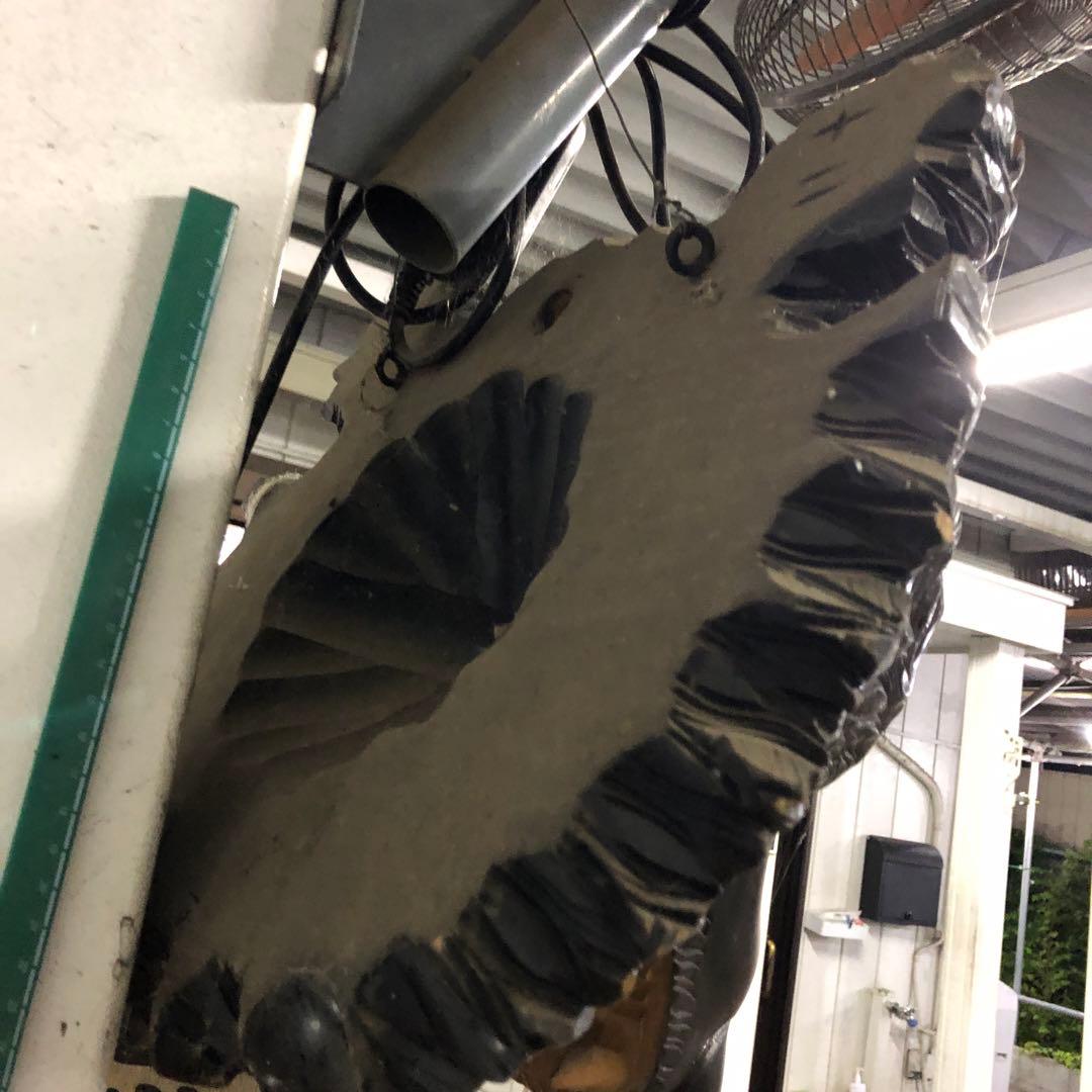 クマの顔 木製彫刻 インテリア