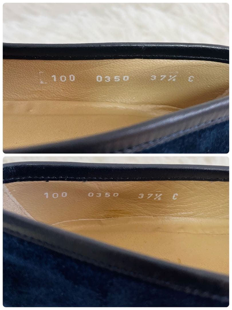 美品✨GUCCI ホースビット　ローファー　24.5 ネイビー　スエード　箱あり
