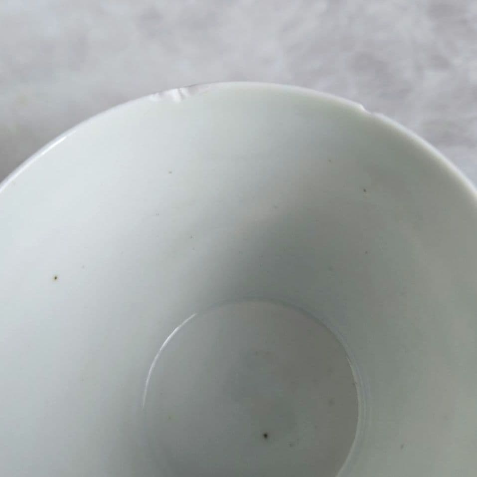 古伊万里　染付　猪口　向付　酸漿　アンティーク　骨董　覗き　江戸時代