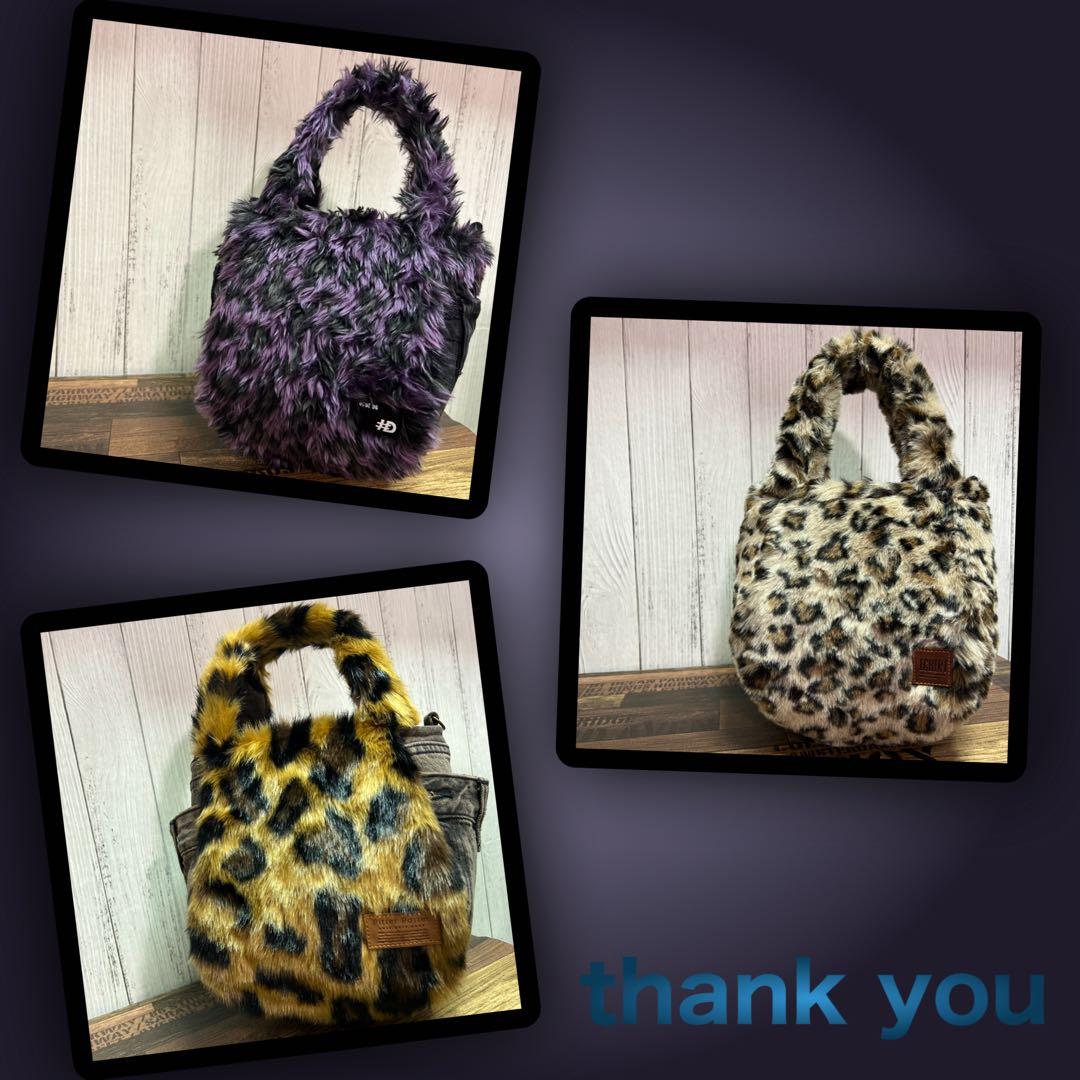 ♾専用♾ ふんわりミニトートバッグ▸︎▹︎デニムリメイク レオパ▸︎▹︎ハンドメイド