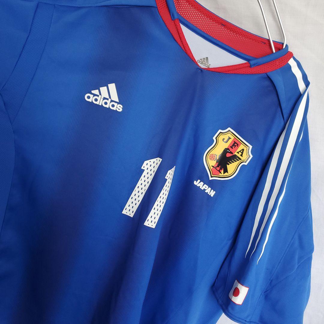 希少 adidas サッカー日本代表レプリカユニホーム 鈴木隆行 ウェア