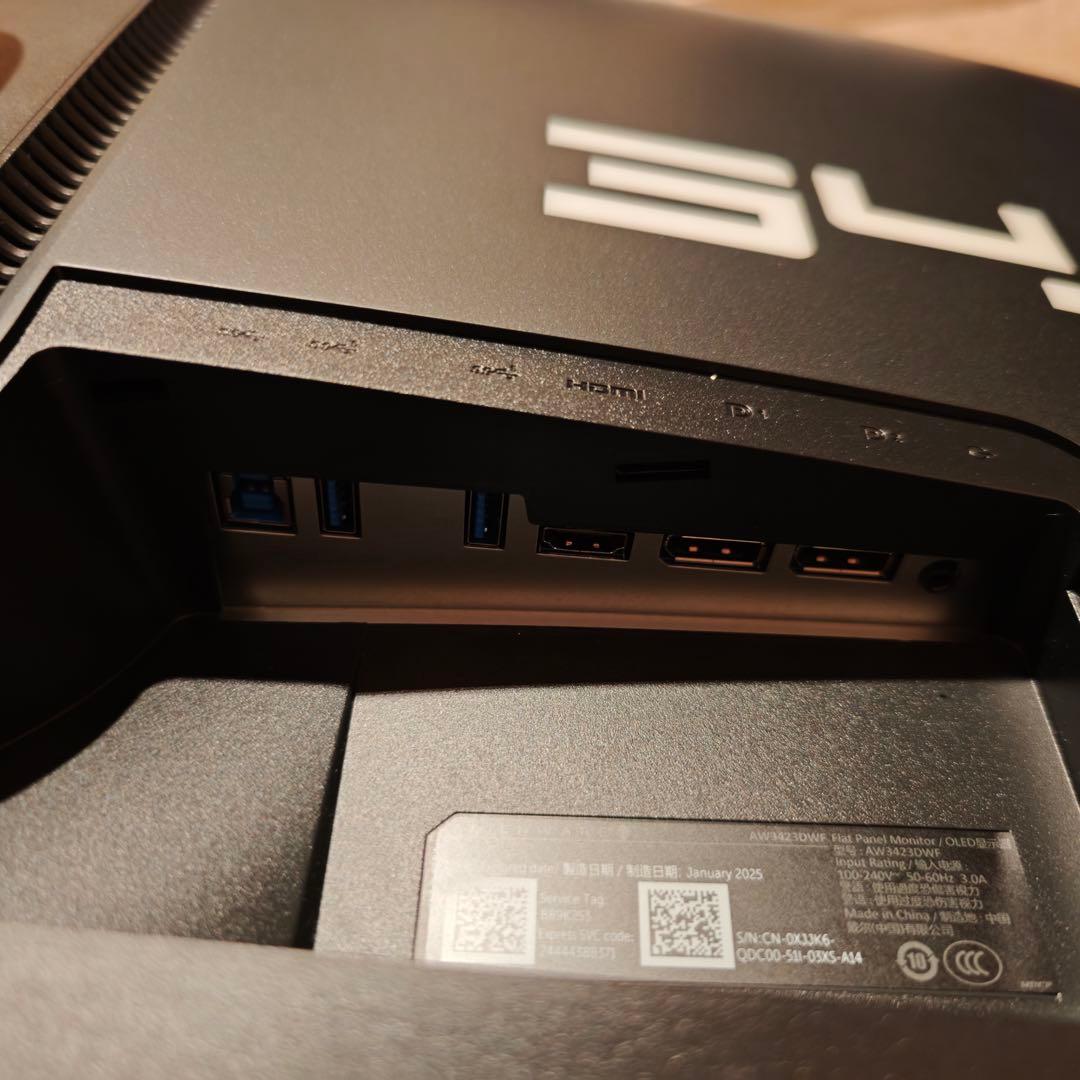 Dell Alienware AW3423DWF 有機EL湾曲モニター