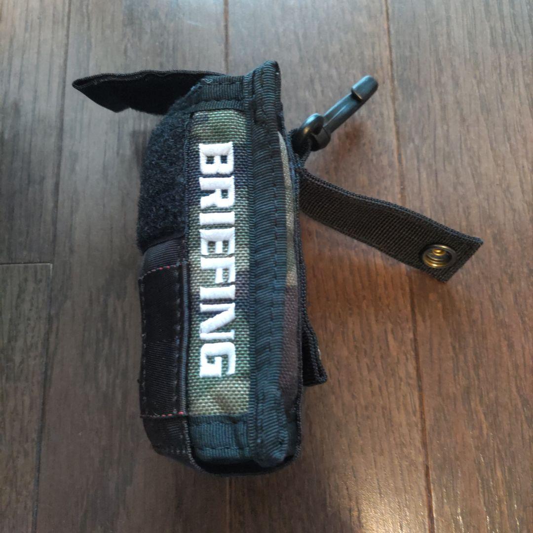 BRIEFING 迷彩 ダブルジッパーポーチ　ボール入れ付き