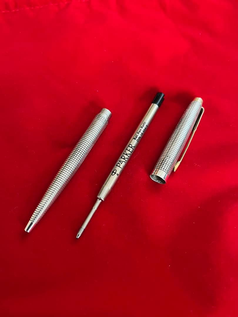 パーカーボールペン75 シズレ スターリングシルバーケース付‼️美品‼️
