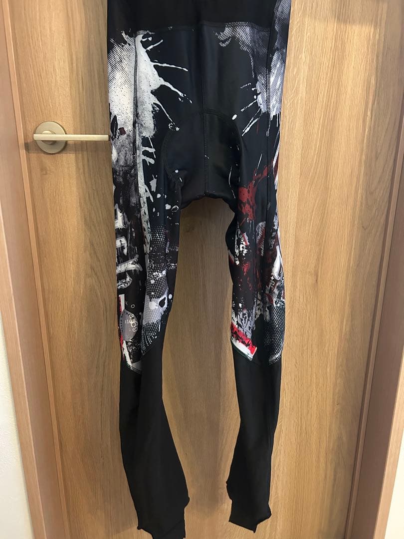 サイクルウェア　Pandani ビブタイツ　Lサイズ　裏起毛