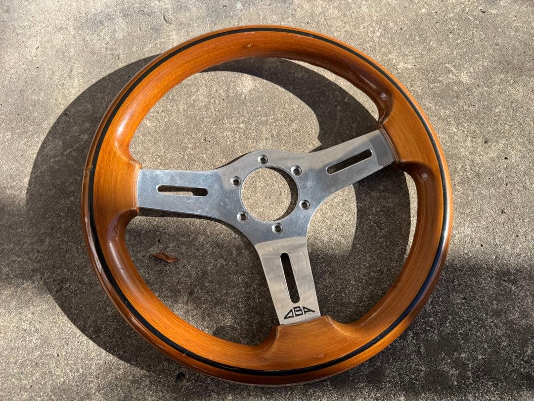 OBA ウッドステアリング 33パイ