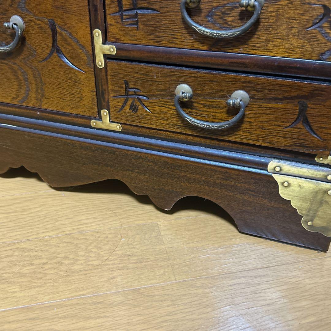 薬箪笥 薬箱 飾棚 小物入れ アンティーク レトロ 昭和 骨董 ヤクジャン