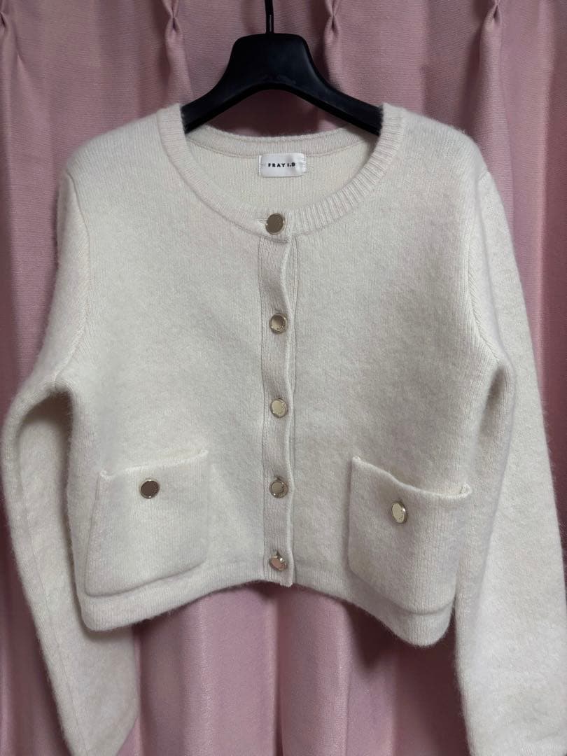 FRAY I.D フォックスウールニットジャケット　IVR