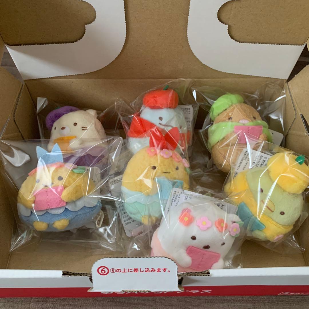 [1947]すみっコぐらし　検定記念　てのりぬいぐるみ　7点セット