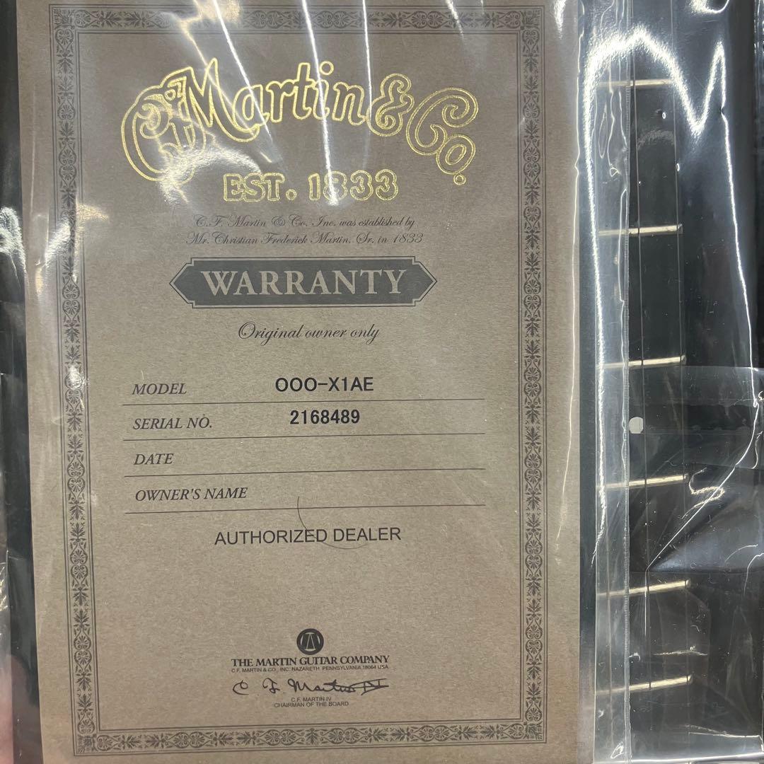 【ソフトケース　説明書付】Martin マーチン 000X1AE X エレアコ