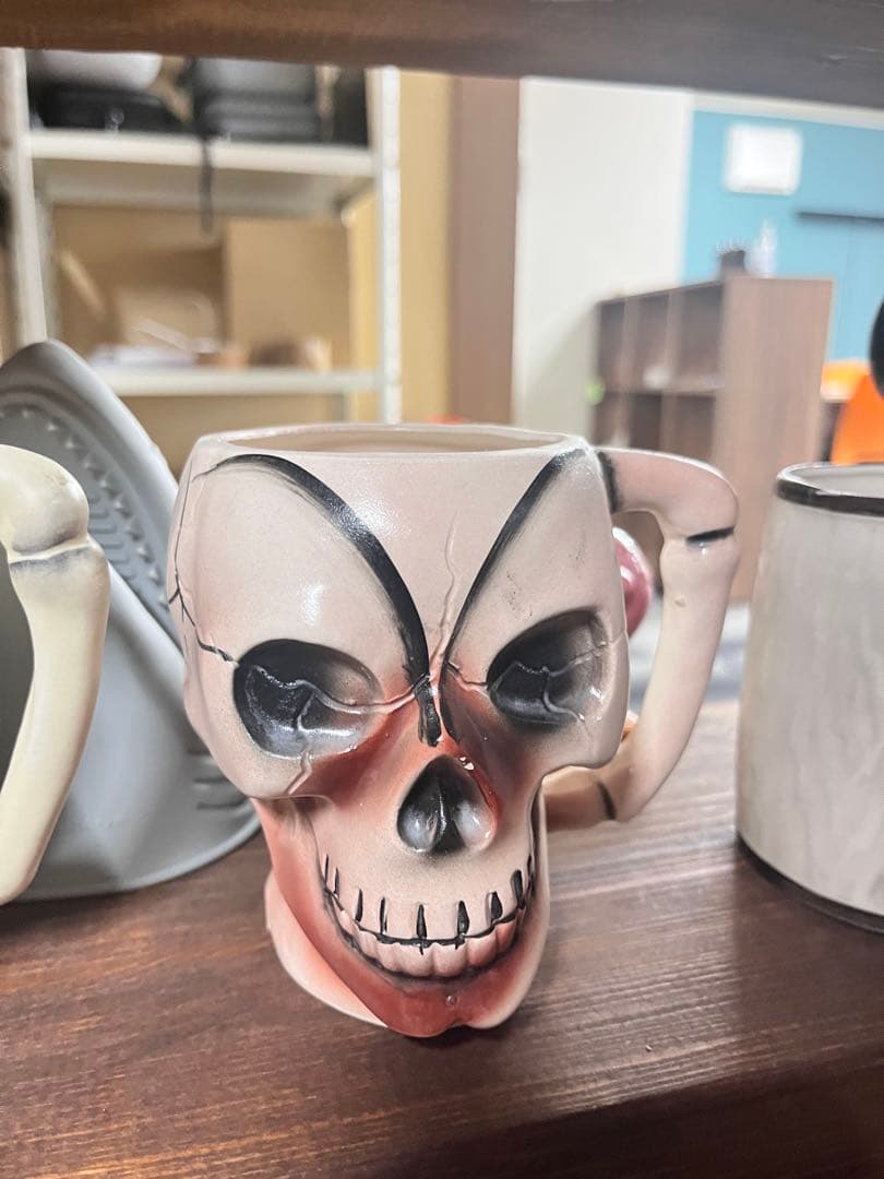 マグカップ　ドクロ　当時もの