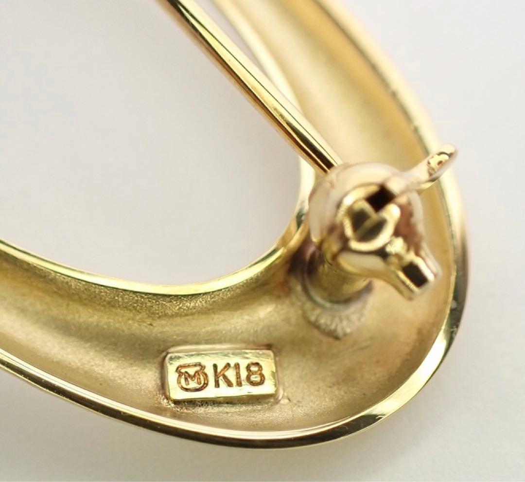 ミキモト　イニシャルブローチ　k18 18k18金 ウノアエレ好きな方にも