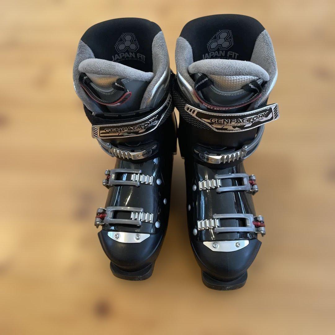 GENFACTORYスキー用ブーツ ブラック(27.0〜27.5)