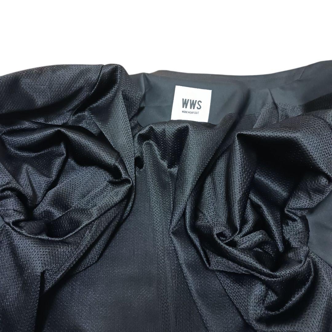 WWS ワークウェアスーツ セットアップ ストレッチ XL 上下 黒 撥水
