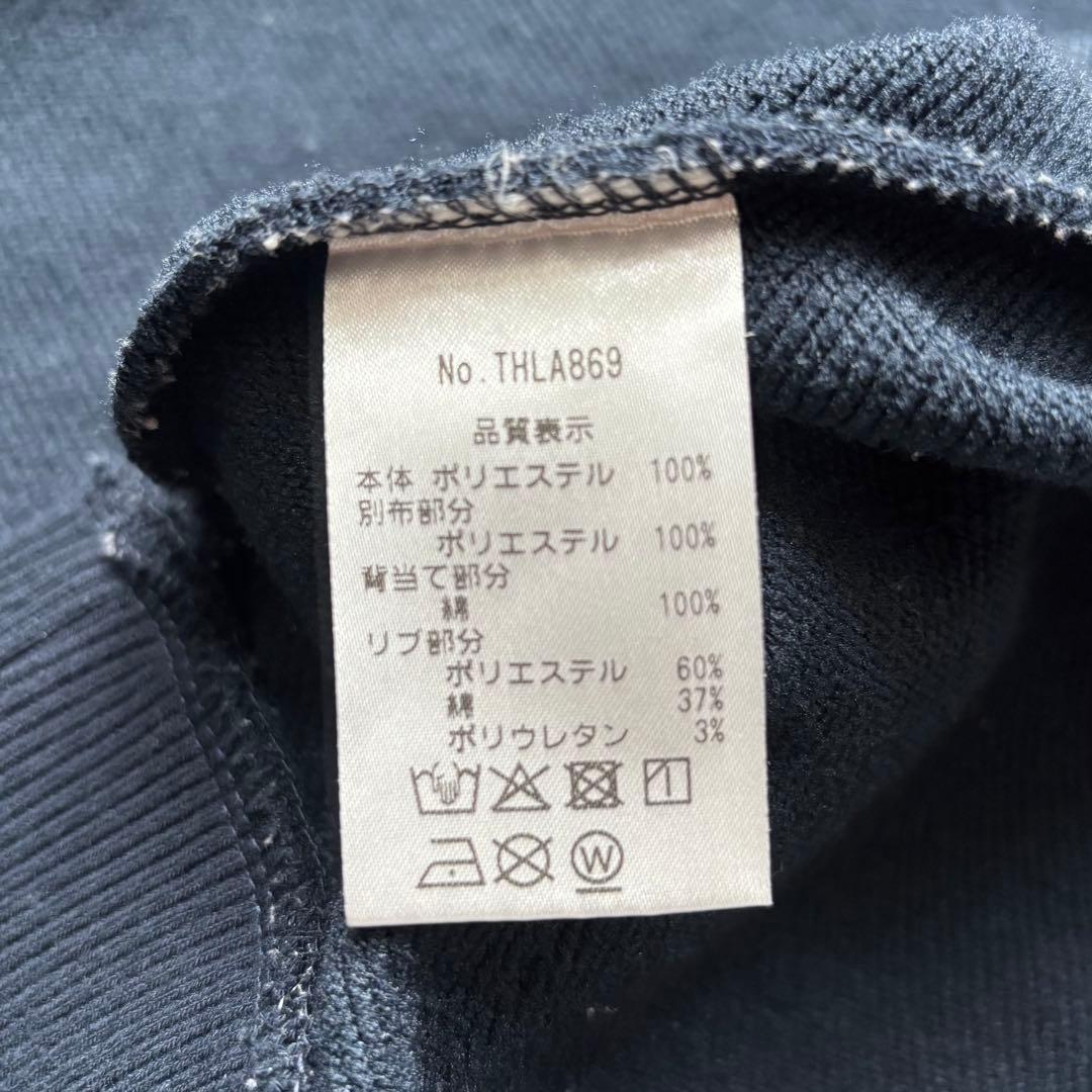 トミーヒルフィガーゴルフ ダブルジップ フード付き パーカー ロゴ S ネイビー