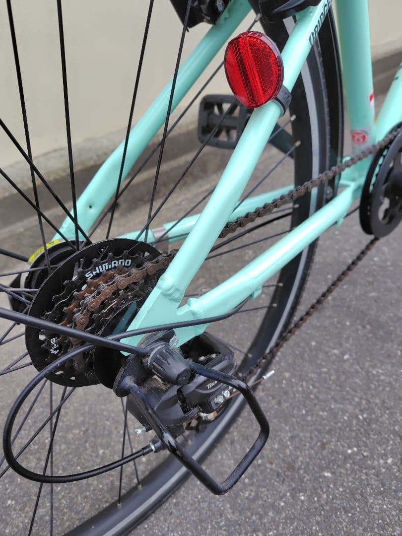 あさひ シュライン クロスバイク ミントグリーン 26インチ 自転車 美品 愛知