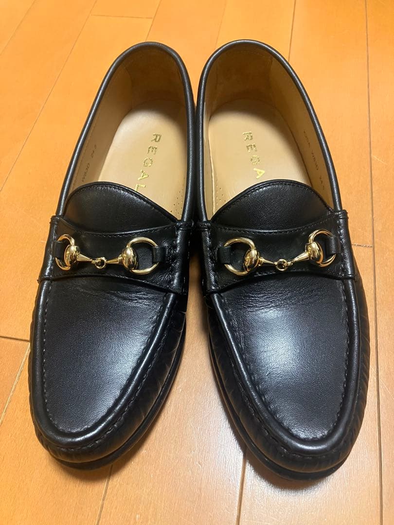 【美品】REGAL【24.5】 W83D ビットローファー レザー ブラック