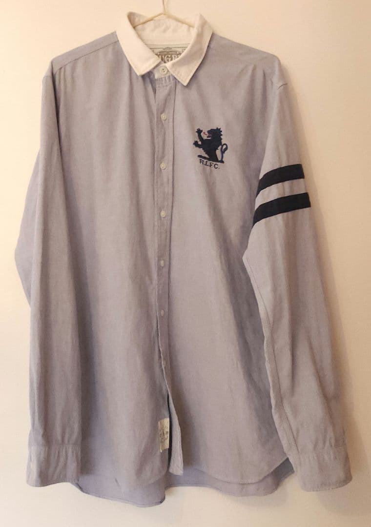ラルフローレン　Ｌ　ラガーシャツ　ラグビーフットボールクラブ　古着