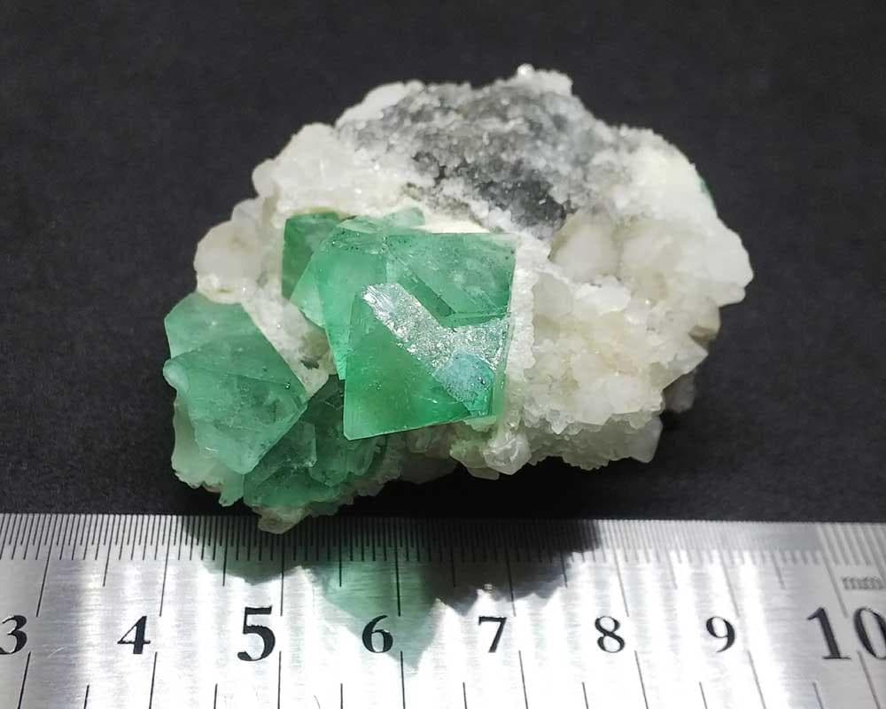 453 フローライト ＆ クォーツ パイライト 蛍石